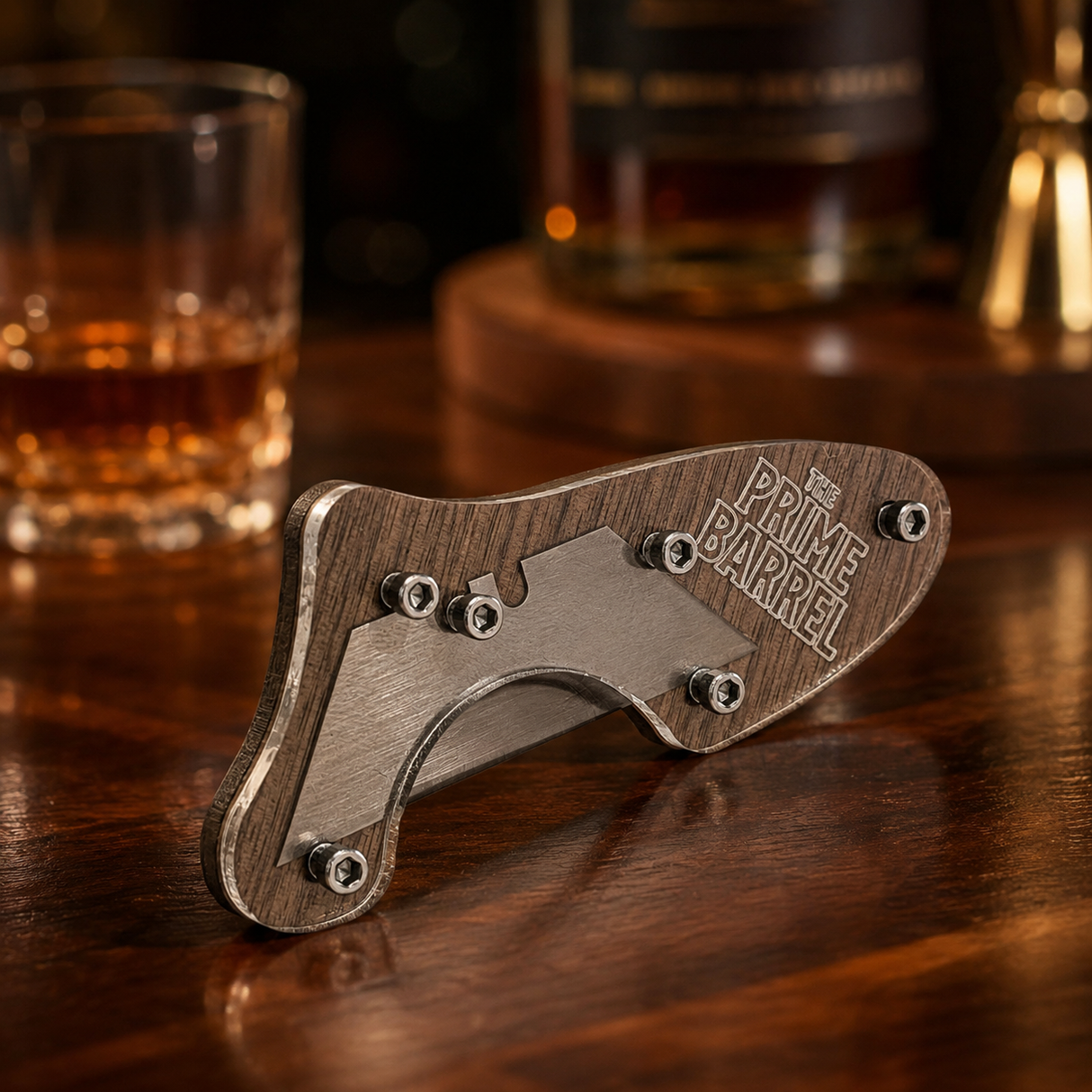 Prime Barrel Wax Cutter & Bottle Opener with Replaceable Blade