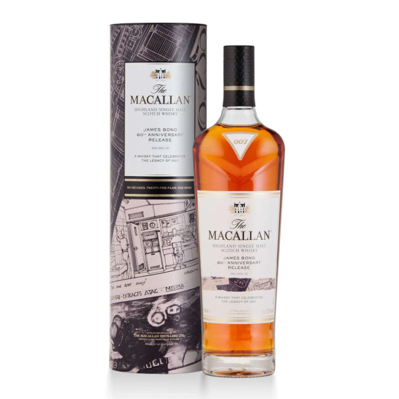 Macallan James Bond 60th Anniversary Release Highland Single Malt Scotch Whisky | Free Shipping on orders $400+