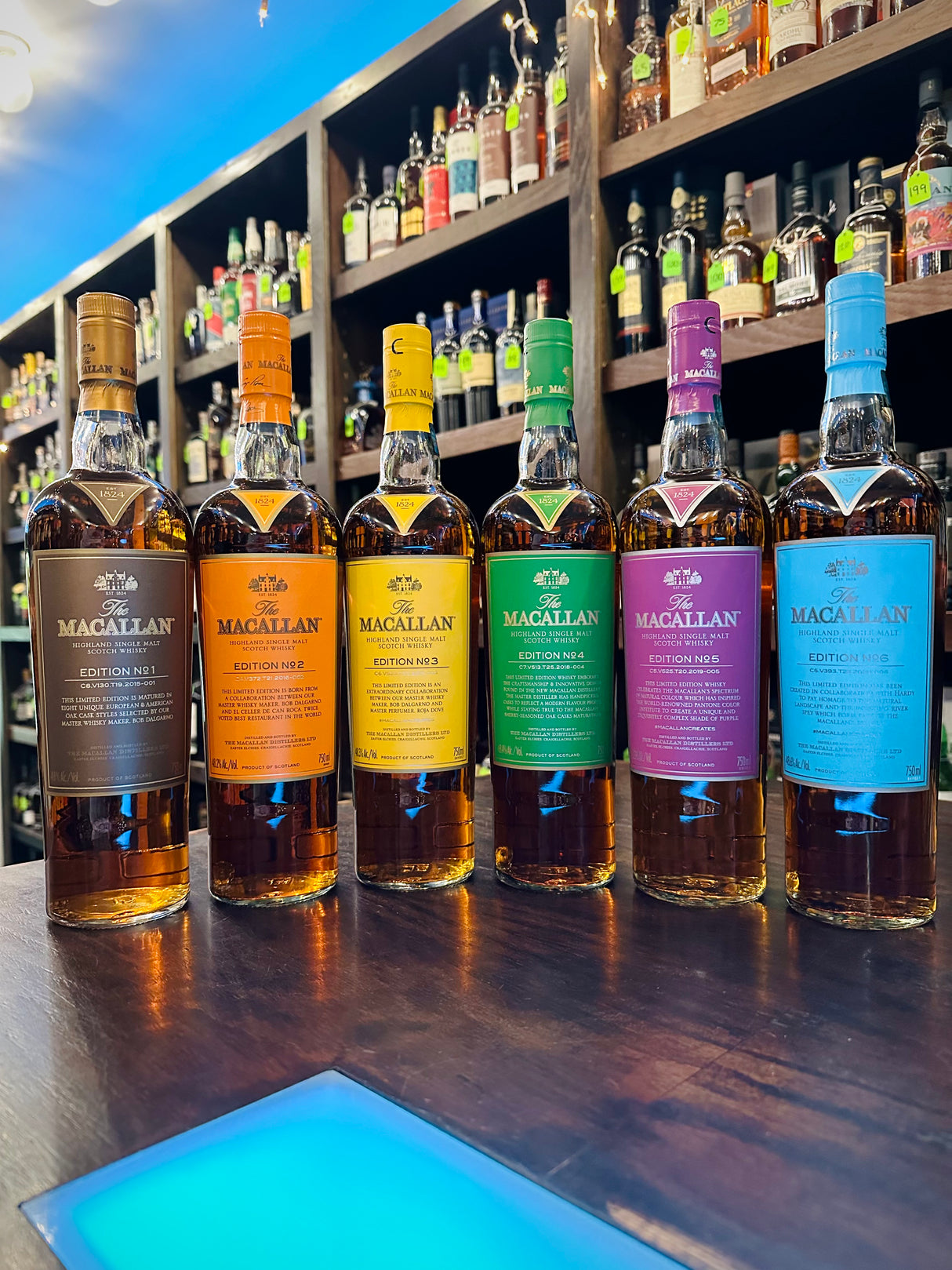 Macallan Edition No 1-6 Assortment Set Single Malt Scotch Whisky Set | Free Shipping on orders $400+