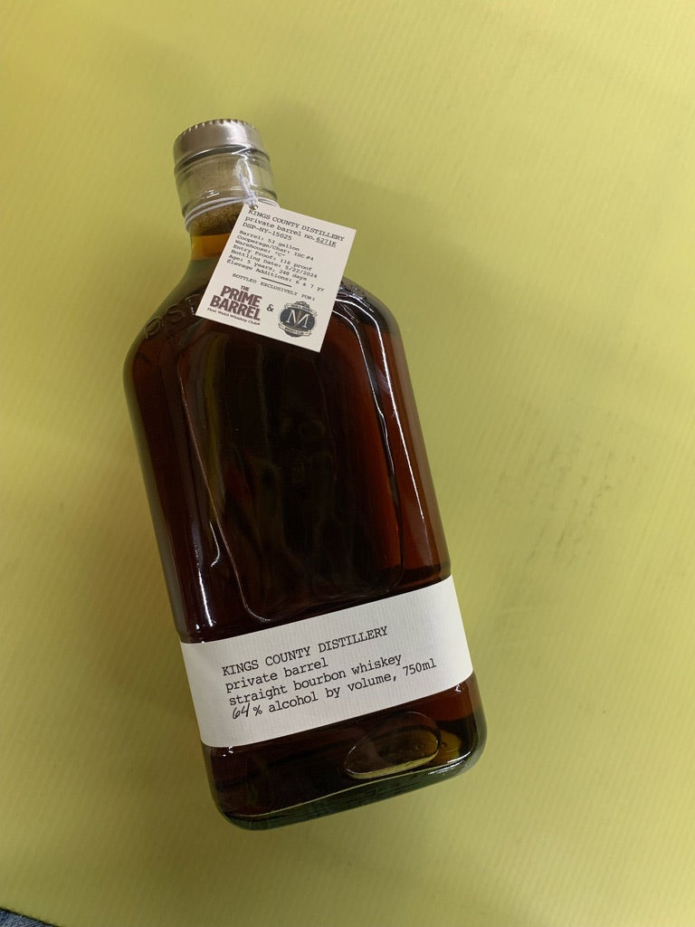 Kings County Distillery “Do The Right King” Private Barrel Bourbon The Prime Barrel Pick x Mash & Journey Pick | Free Shipping on orders $400+