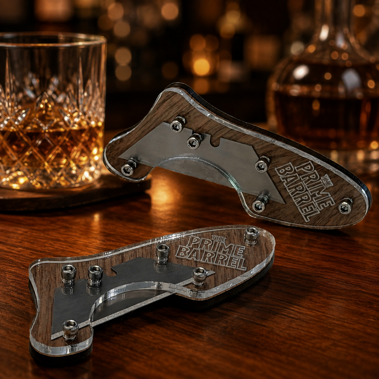 Prime Barrel Wax Cutter & Bottle Opener with Replaceable Blade