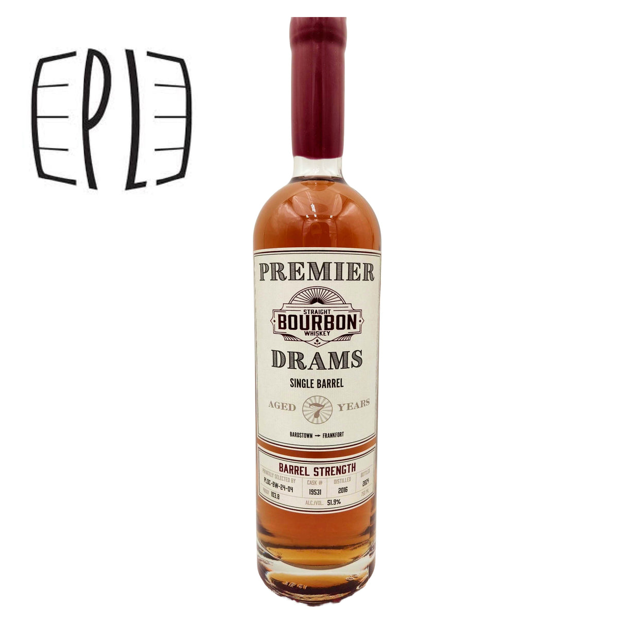 Premier Drams "PLDC 4" 7 Year Single Barrel Wheated Kentucky Straight Bourbon | Free Shipping on orders $400+