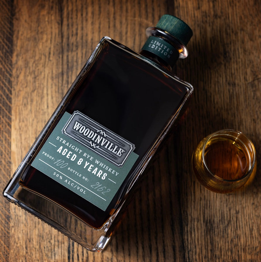 Woodinville 8 Year Straight 100% Rye Whiskey | Free Shipping on orders $400+