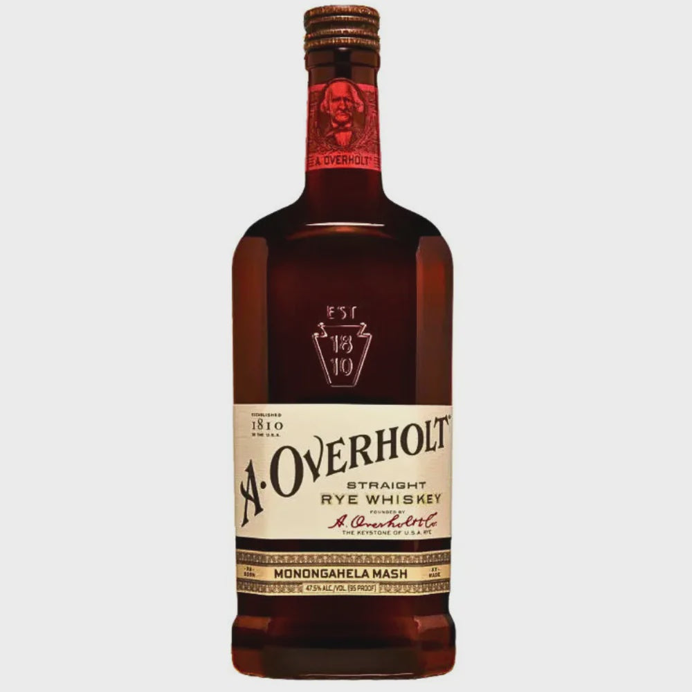 Old Overholt 4 Years Old Monogahela Mash Non-Chill Filtered Straight Rye Whiskey | Free Shipping on orders $400+