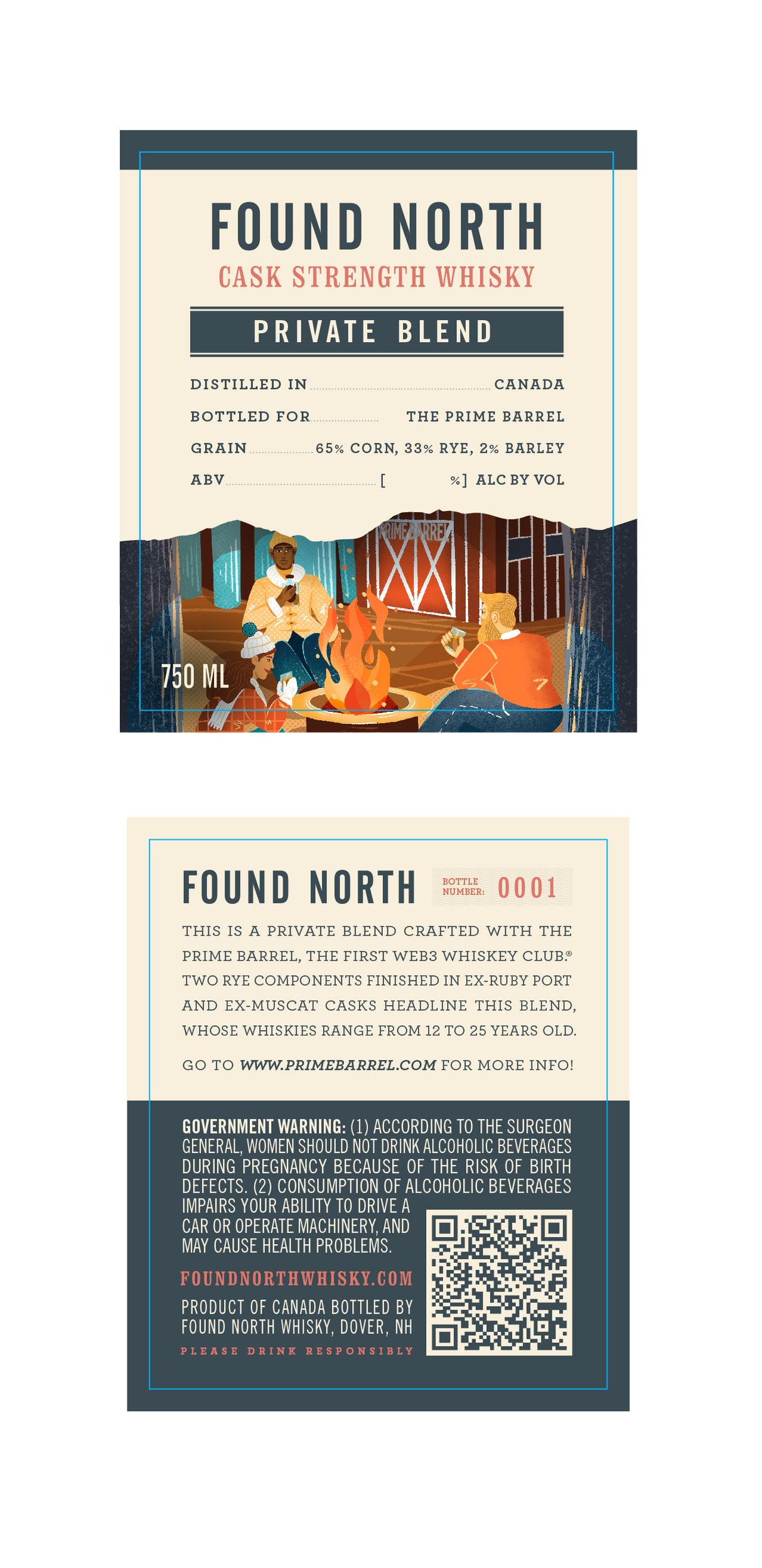 Found North x The Prime Barrel "First Date" Private Whiskey Blend | Free Shipping on orders $400+