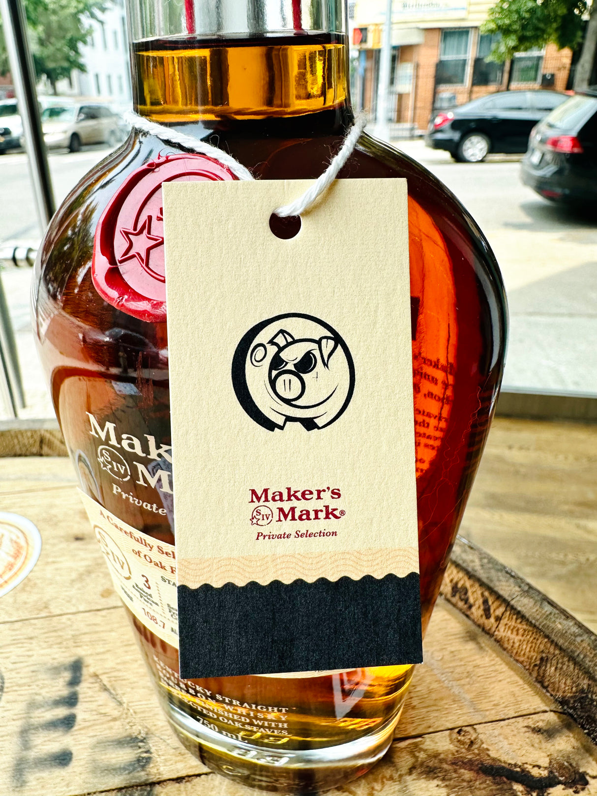 Maker’s Mark ”Broken Glass” Private Select Single Barrel Kentucky Straight Bourbon Whiskey TheHateDust Pick | Free Shipping on orders $400+