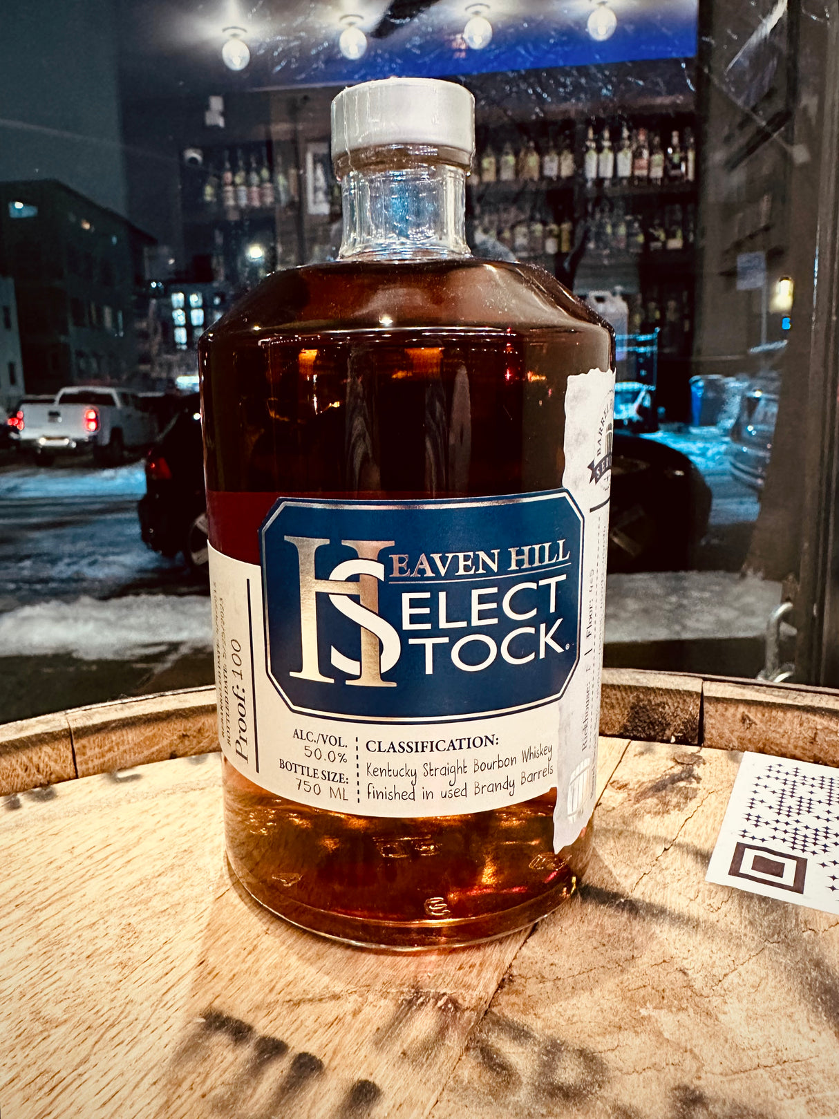Heaven HIll Select Stock Bourbon Finished in Used Brandy Barrels | Free Shipping on orders $400+