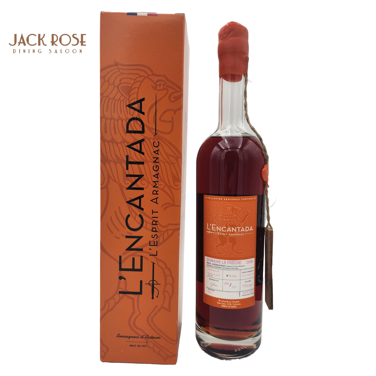 L'Encantada Domaine Le Freche 2006 16 Year Armagnac Jack Rose | Free Shipping on orders $400+
