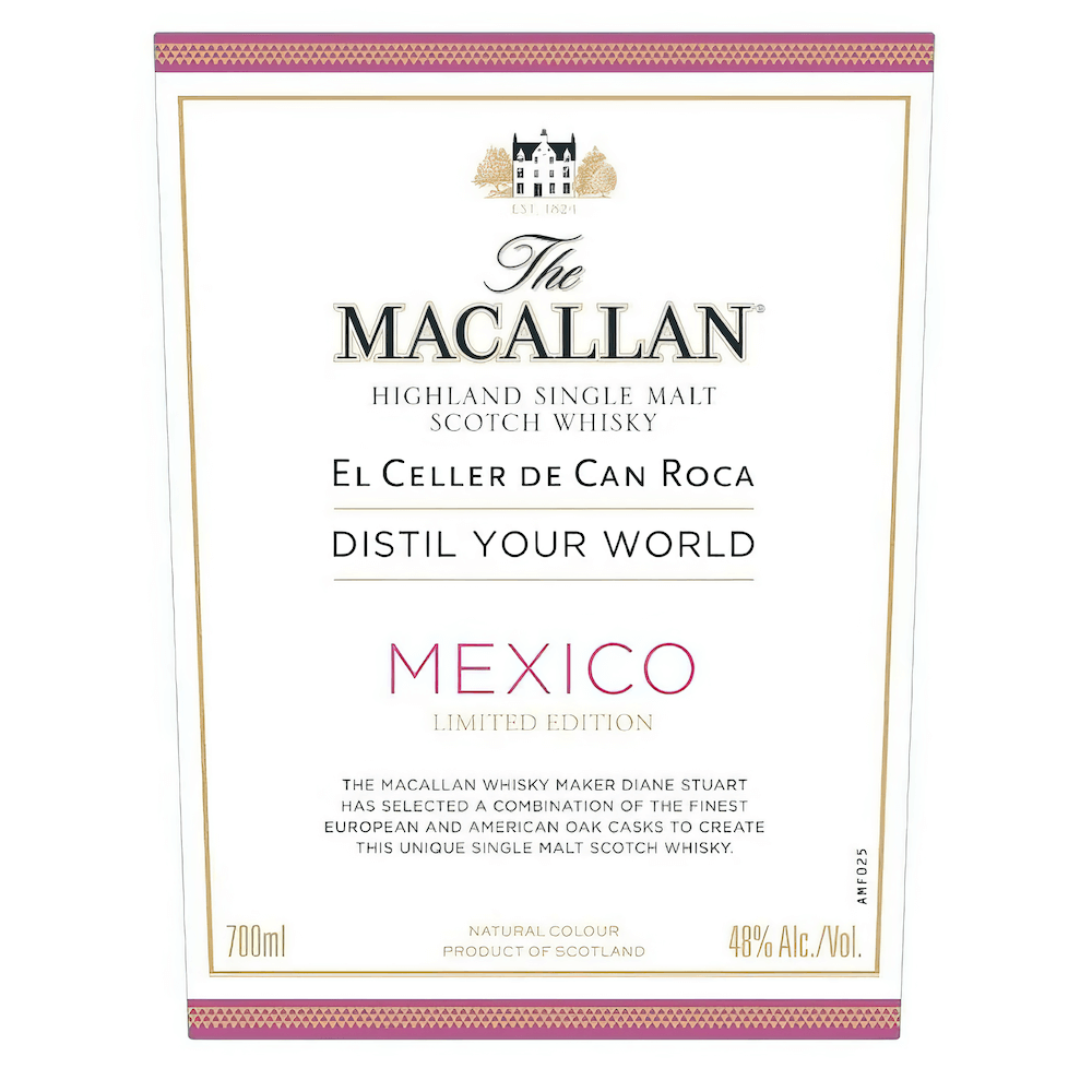 Macallan "Distill Your World - Mexico" Limited Edition Highland Single Malt Scotch Whisky | Free Shipping on orders $400+