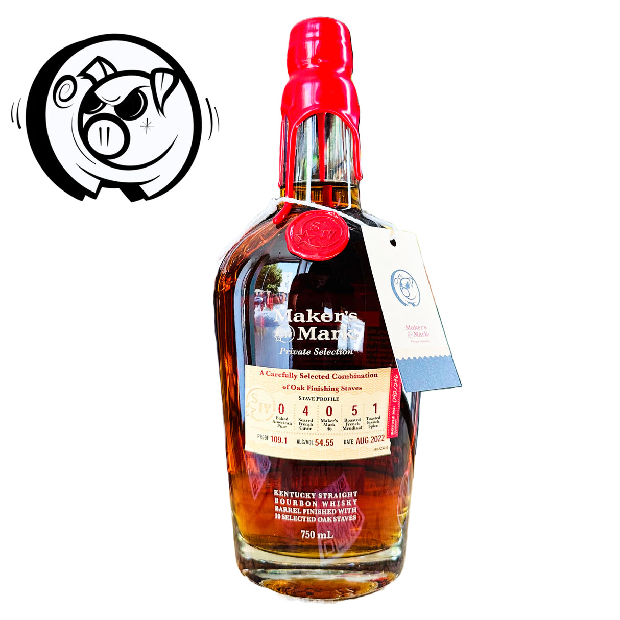 Maker’s Mark ”Broken Glass: Extra Wish” Private Select Single Barrel Kentucky Straight Bourbon Whiskey The Prime Barrel Pick | Free Shipping on orders $400+