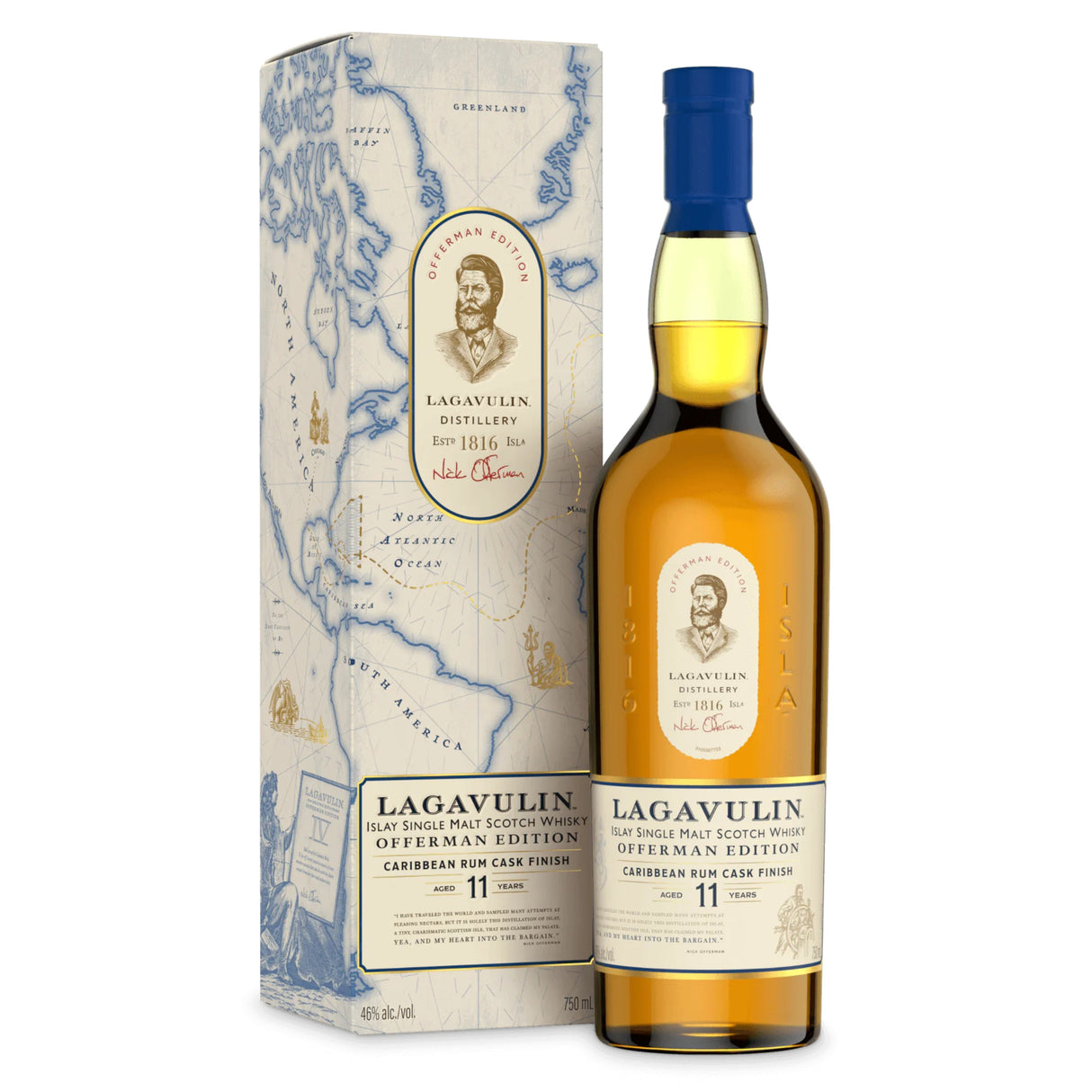 Lagavulin Offerman Edition: Caribbean Rum Cask Finish Single Malt Scotch Whisky | Free Shipping on orders $400+