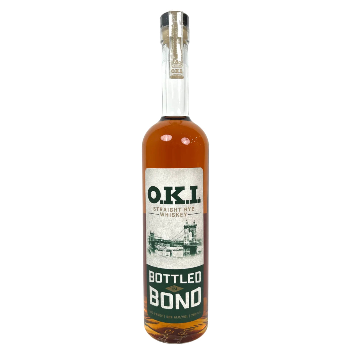 O.K.I. Bottled In Bond Straight Rye Whiskey | Free Shipping on orders $400+