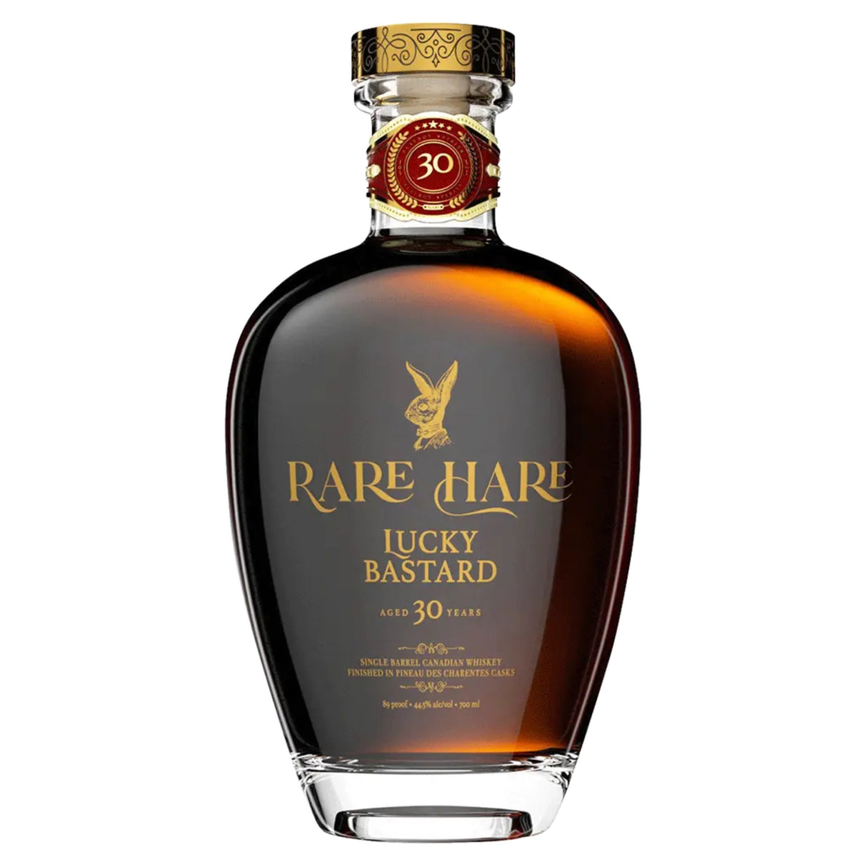 Playboy Spirits Rare Hare Lucky Bastard 30 Year Single Barrel Whisky Finished in Pineau des Charentes Casks | Free Shipping on orders $400+