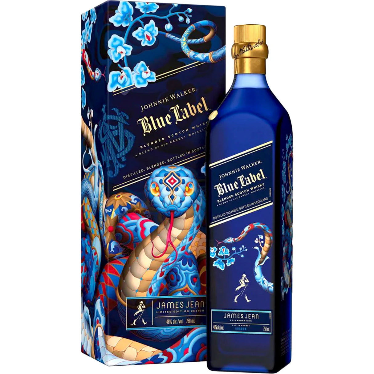 Johnnie Walker Blue Label James Jean Collaboration Year Of Snake Blended Scotch Whisky | Free Shipping on orders $400+