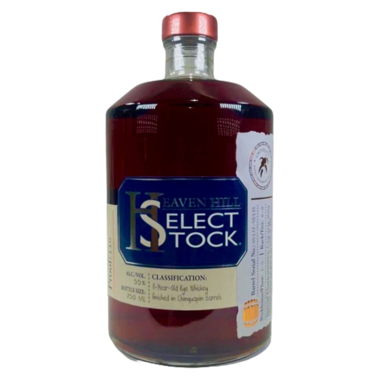 Heaven Hill Distilleries Select Stock 8 Year Rye Finished in Chinquapin Barrels | Free Shipping on orders $400+