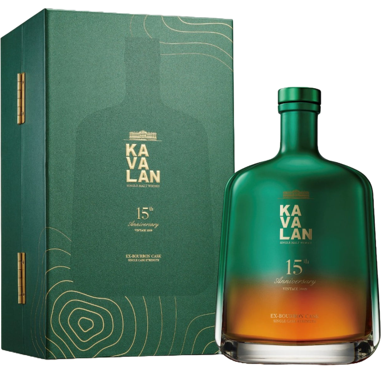 Kavalan 15th Anniversary ex-Bourbon Cask Strength Single Malt Whisky | Free Shipping on orders $400+