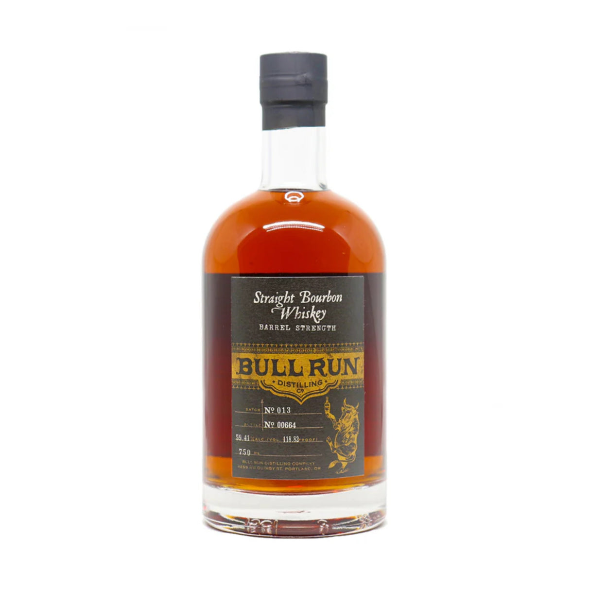 Bull Run Barrel Strength Straight Bourbon Whiskey | Free Shipping on orders $400+