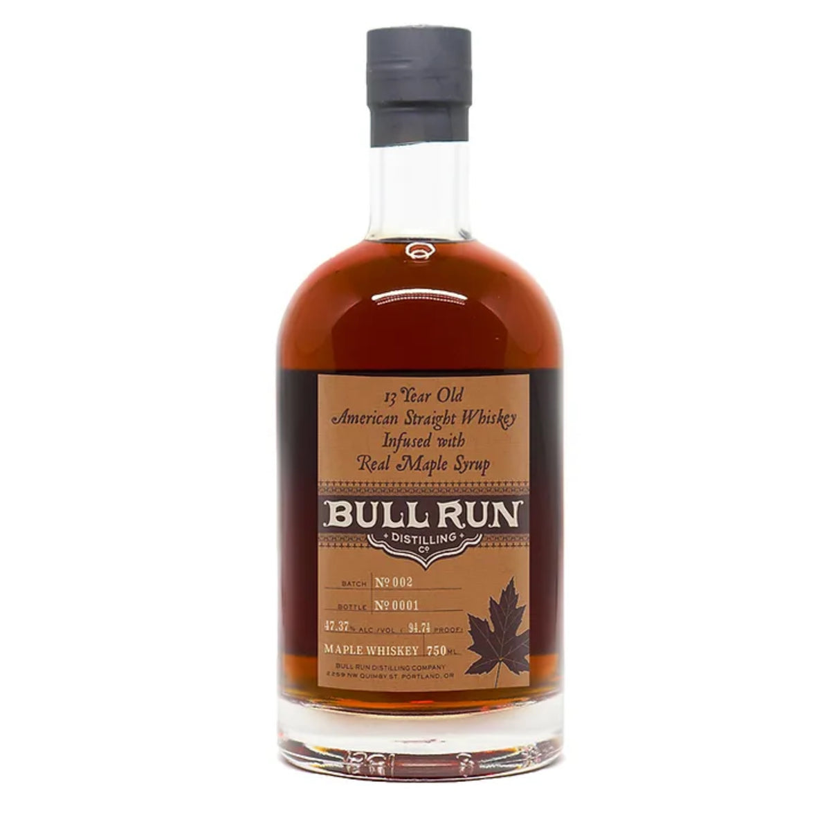 Bull Run 8 Year Old Maple Infused American Whiskey | Free Shipping on orders $400+