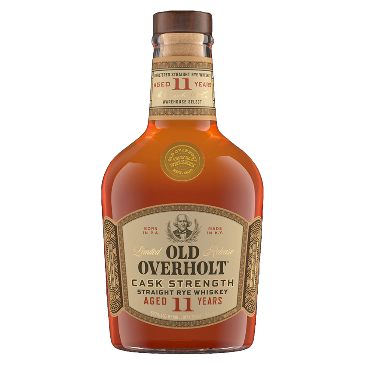 Old Overholt 11 Years Cask Strength Straight Rye Whiskey | Free Shipping on orders $400+