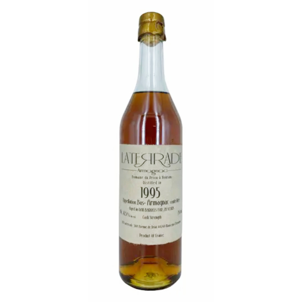 Laterrade Domaine du Priou 1995 Vintage Armagnac | Free Shipping on orders $400+