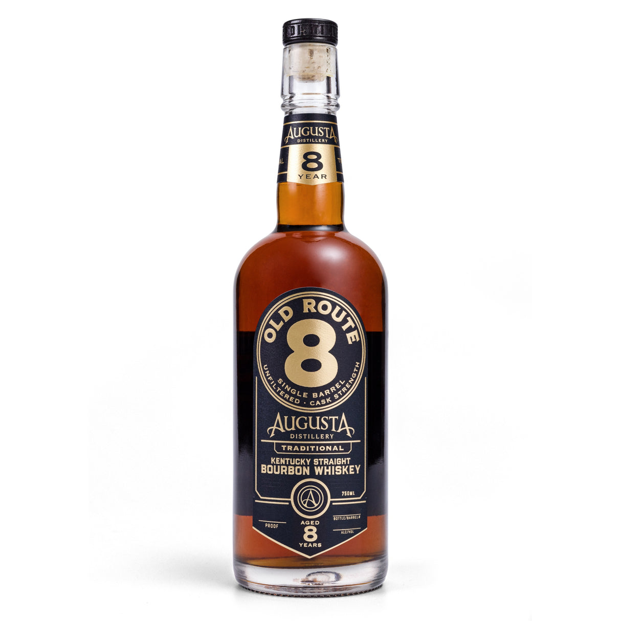 Augusta Distillery Old Route 8 Cask Strength Single Barrel Straight Bourbon Whiskey | Free Shipping on orders $400+