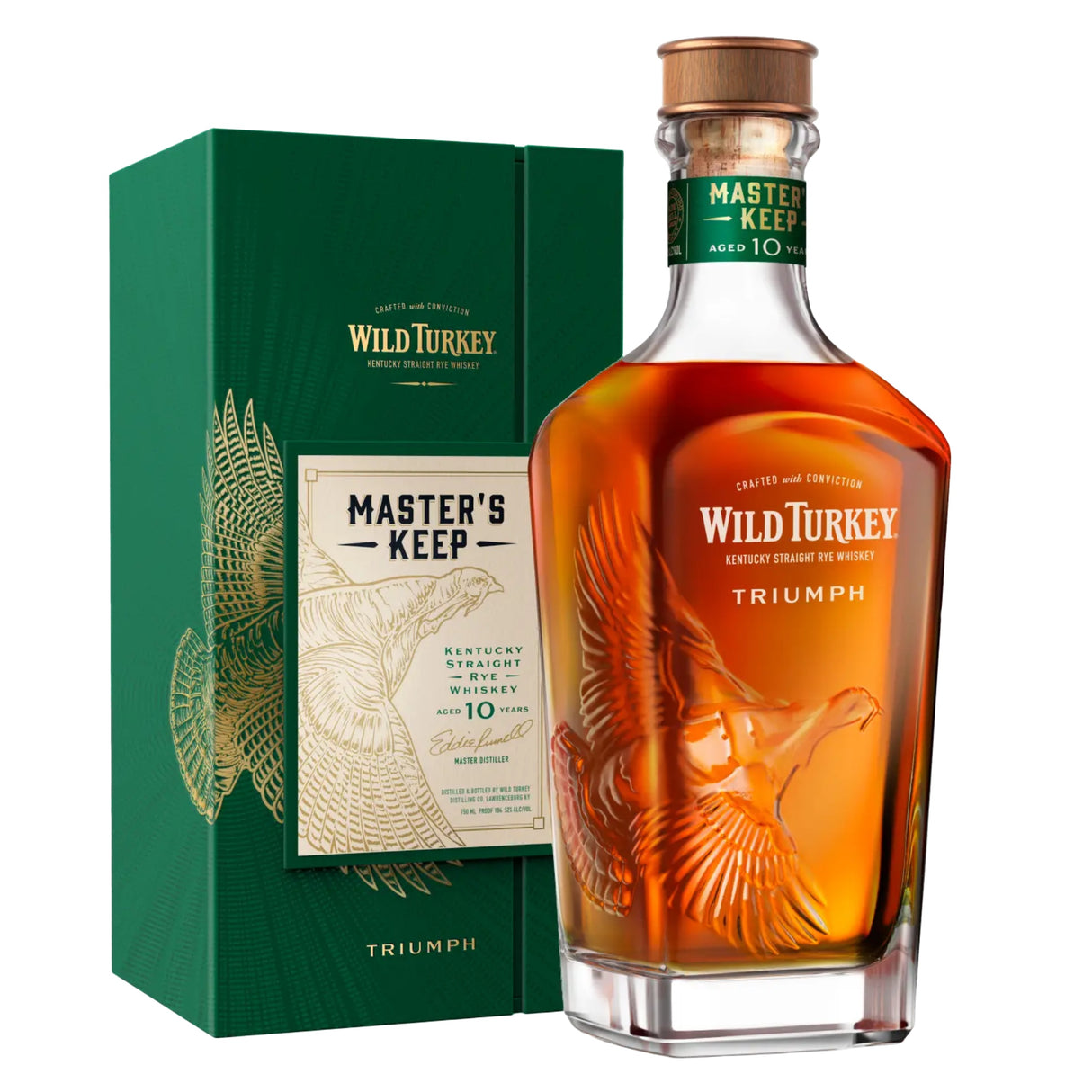 Wild Turkey Master’s Keep Triumph 10 Years Old Kentucky Straight Rye Whiskey | Free Shipping on orders $400+
