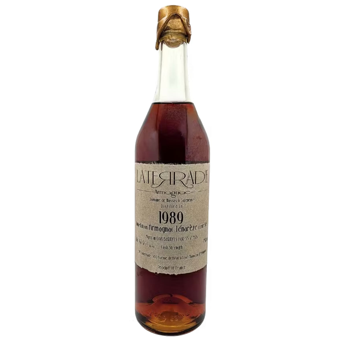 Laterrade Domaine de Massas 1989 Vintage Armagnac | Free Shipping on orders $400+