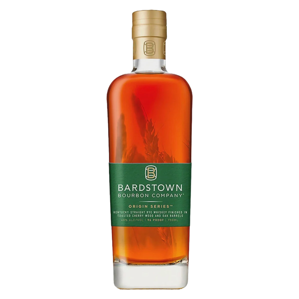 Bardstown Bourbon Company Origin Series Kentucky Straight Rye Whiskey Finished in Toasted Cherry Wood and Oak Barrels | Free Shipping on orders $400+