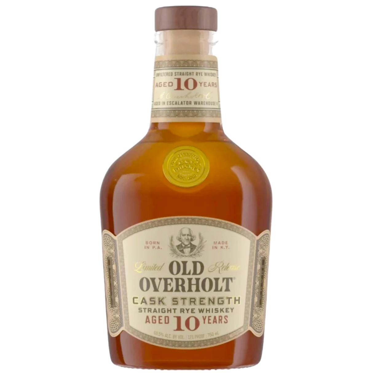 Old Overholt 10 Years Cask Strength Straight Rye Whiskey | Free Shipping on orders $400+