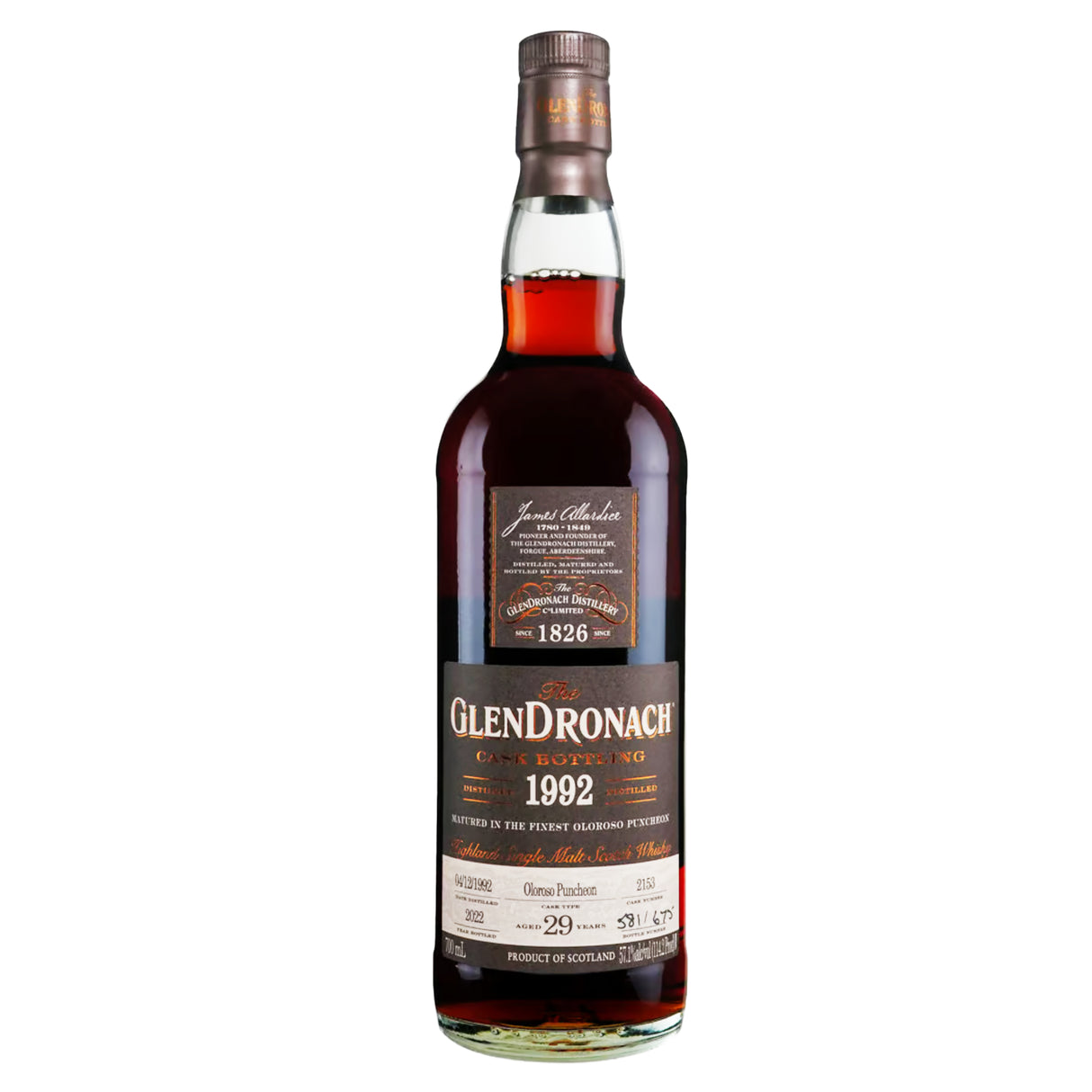 The Glendronach 1992 29 Year Oloroso Sherry Butt Cask | Free Shipping on orders $400+