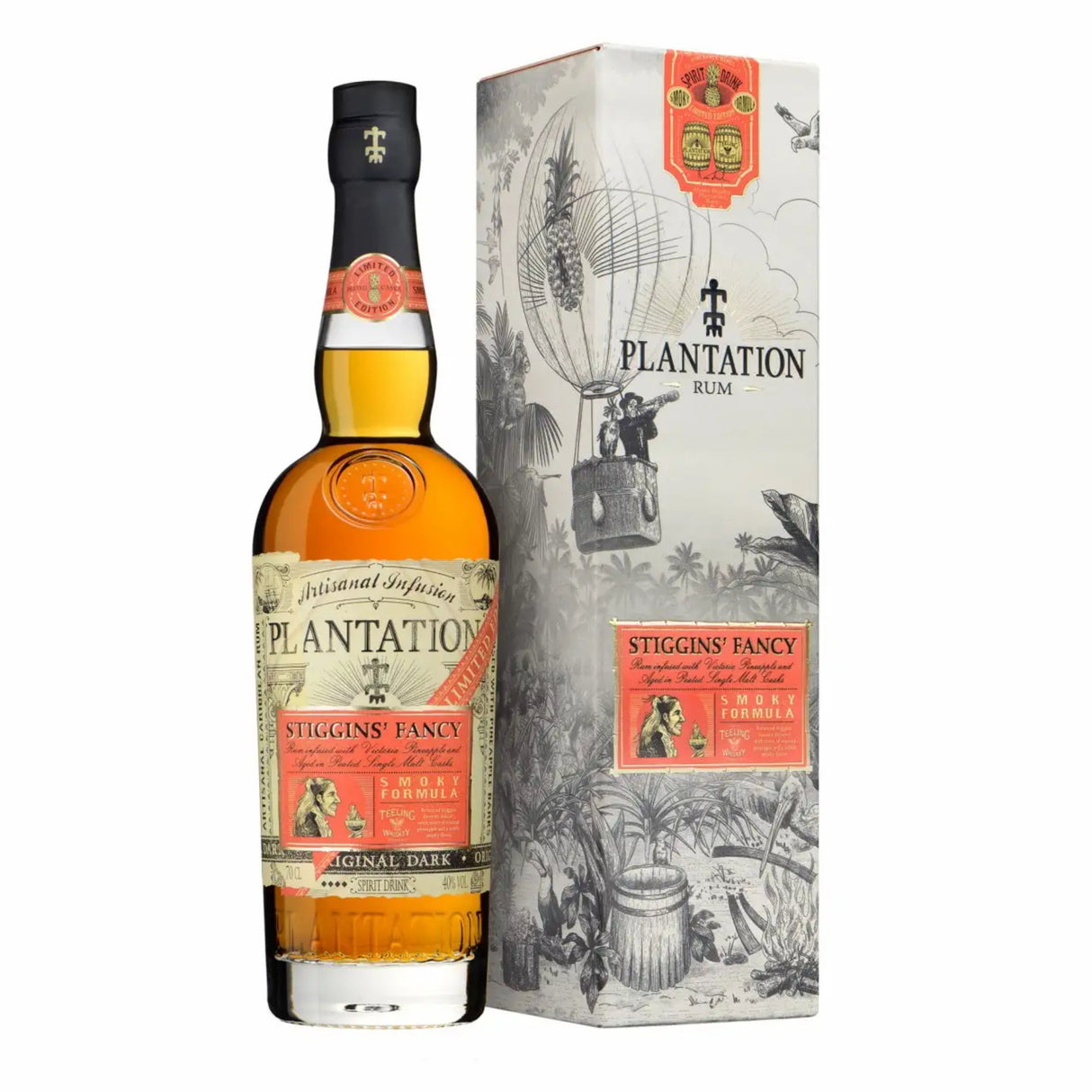 Plantation "Stiggins' Fancy" Smoky Formula Pineapple Rum | Free Shipping on orders $400+