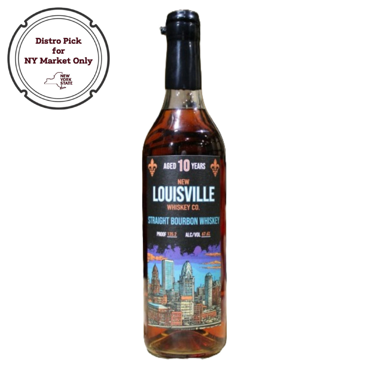 New Louisville Whiskey Co 10 Year "9th Floor" Straight Bourbon Whiskey | Free Shipping on orders $400+