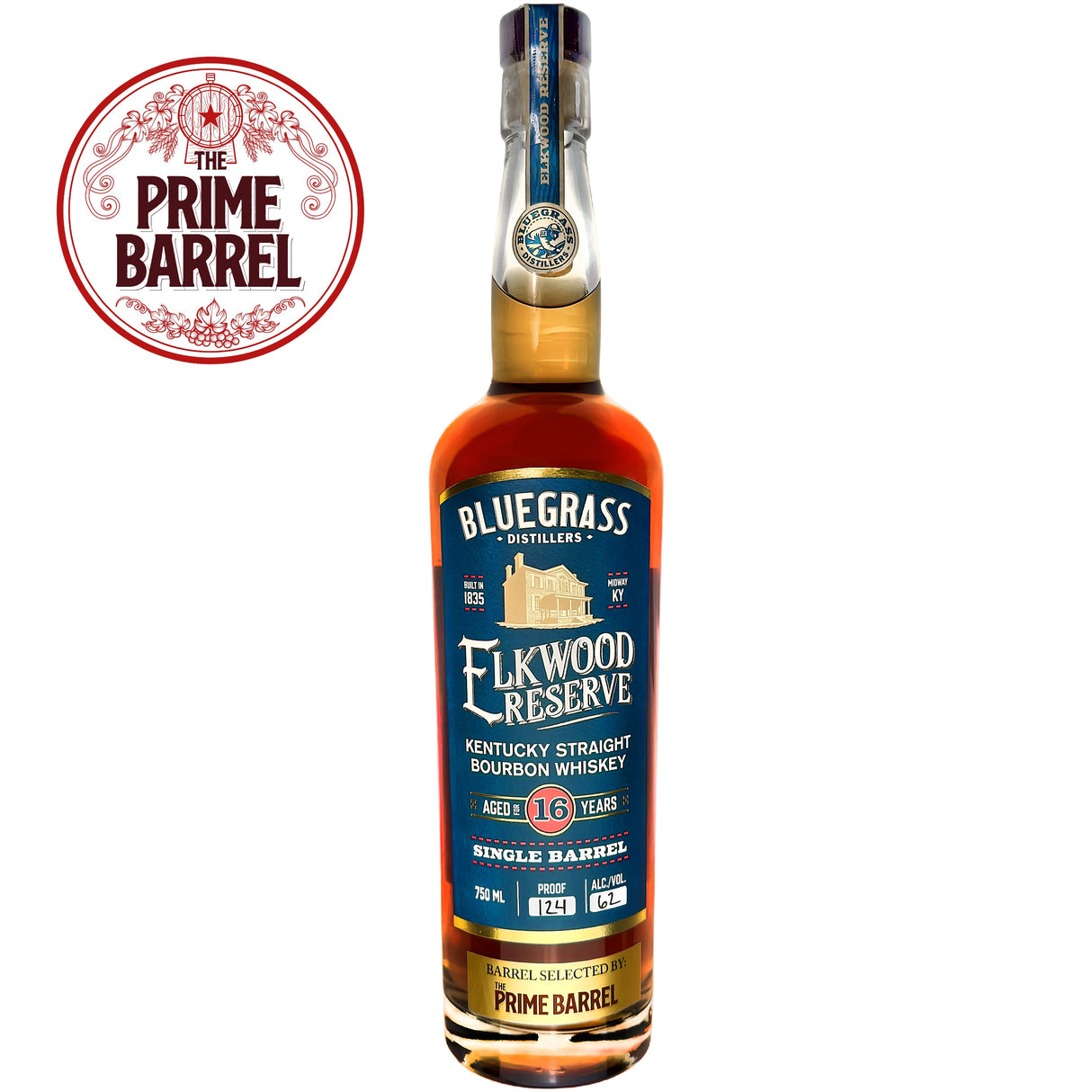 Bluegrass Distillers Elkwood Reserve 16-Year Single Barrel Kentucky Straight Bourbon WhiskeyThe Prime Barrel Pick#137