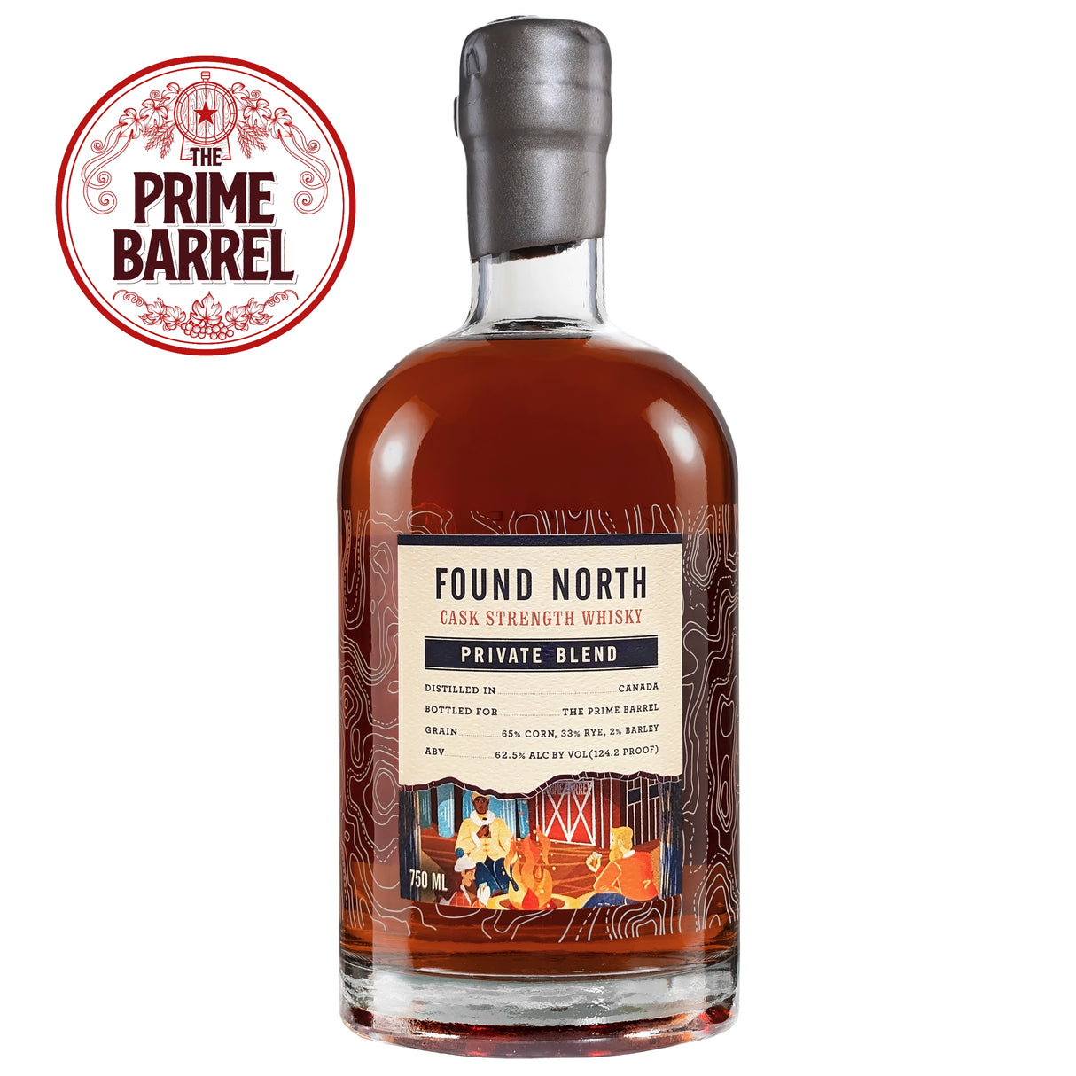 Found North x The Prime Barrel "First Date" Private Whiskey Blend | Free Shipping on orders $400+