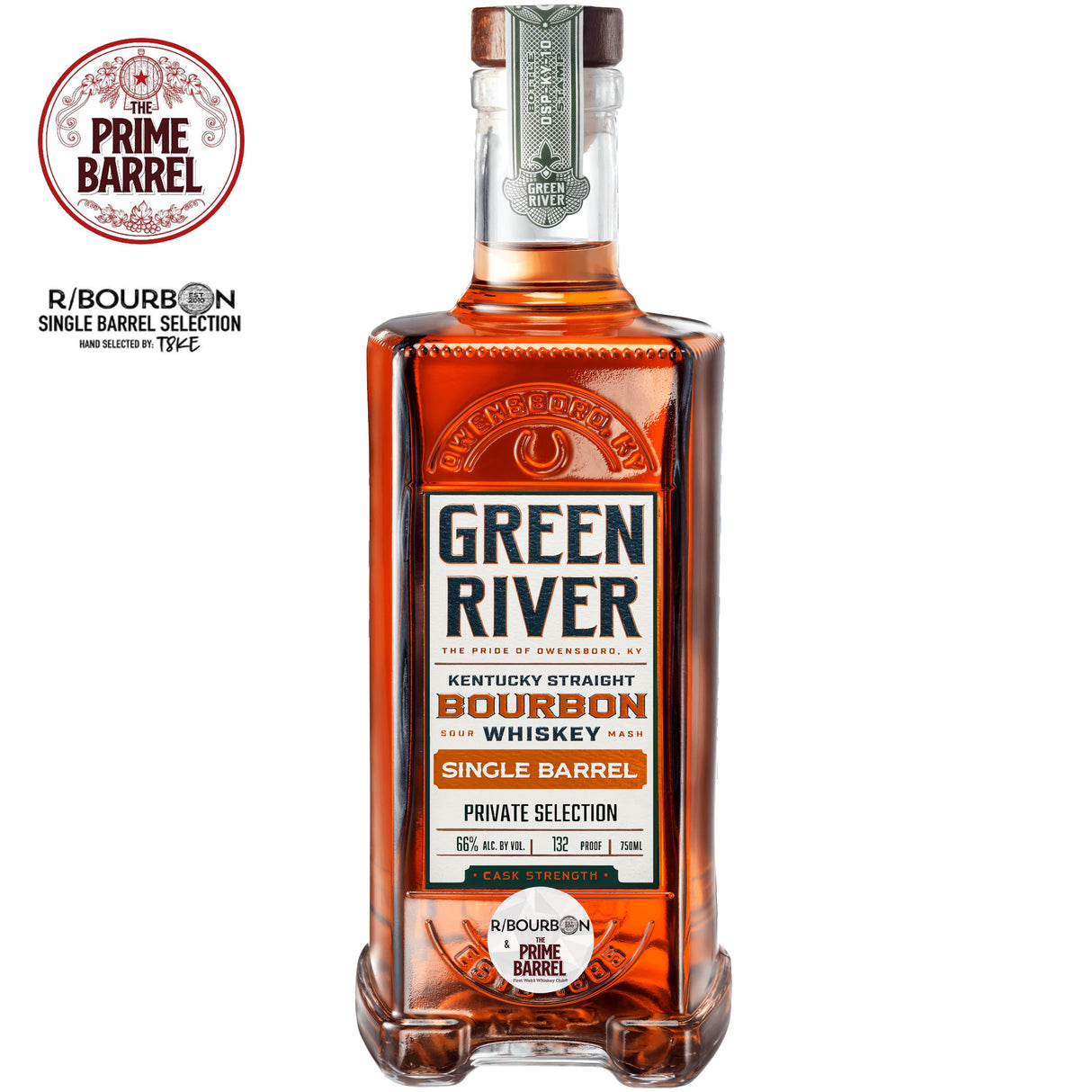 Green River "Bunghole" Single Barrel Kentucky Straight Bourbon Whiskey The Prime Barrel x R-Bourbon Pick | Free Shipping on orders $400+