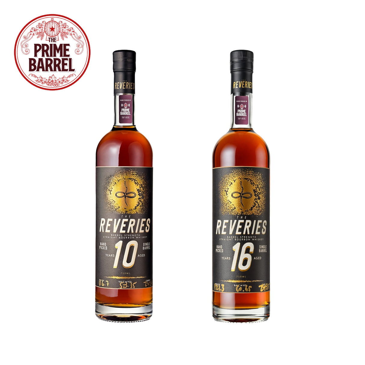 The Reveries Barrel Strength Bourbon Bundle The Prime Barrel Picks #147 & #148 | Free Shipping on orders $400+