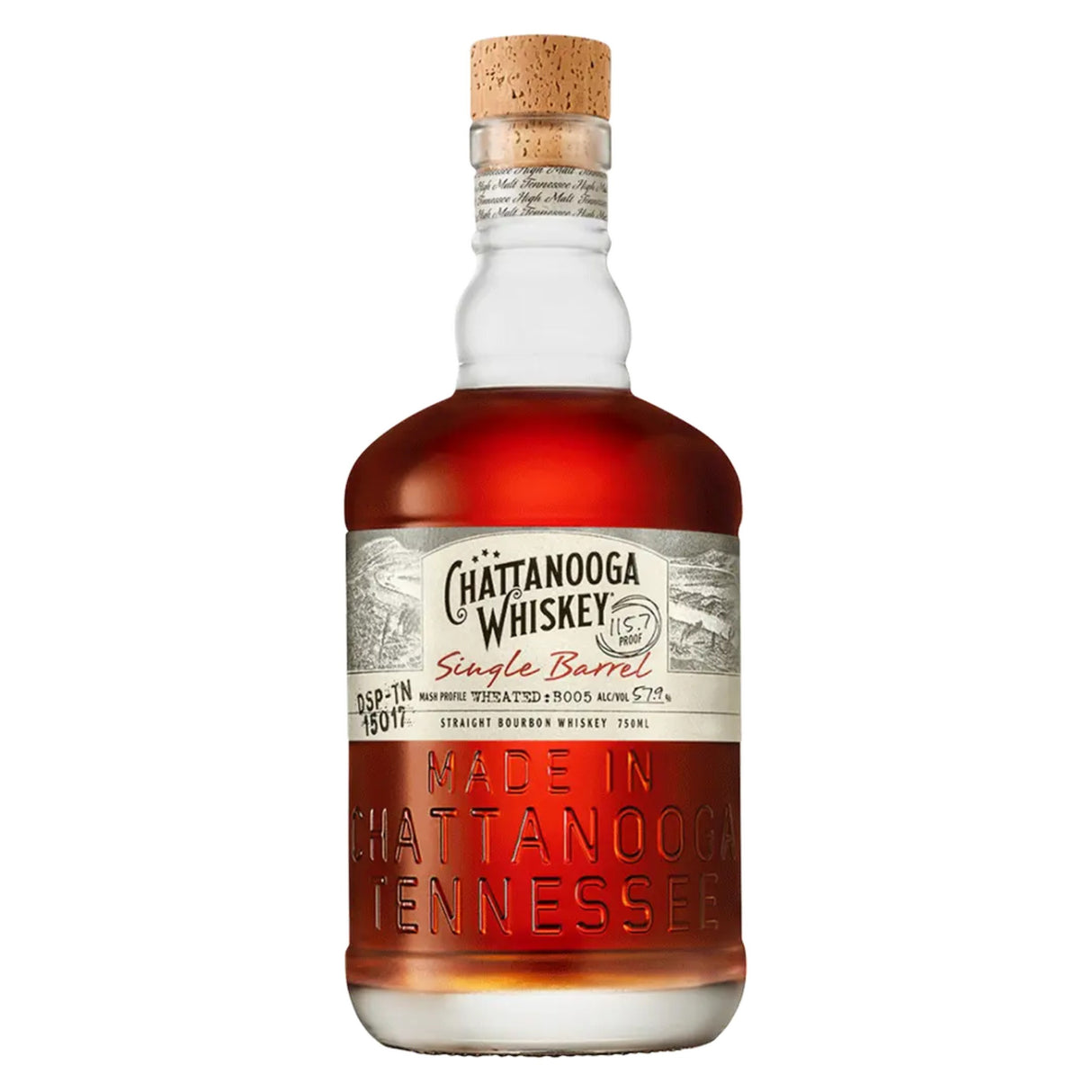 Chattanooga Single Barrel Wheated Bourbon | Free Shipping on orders $400+