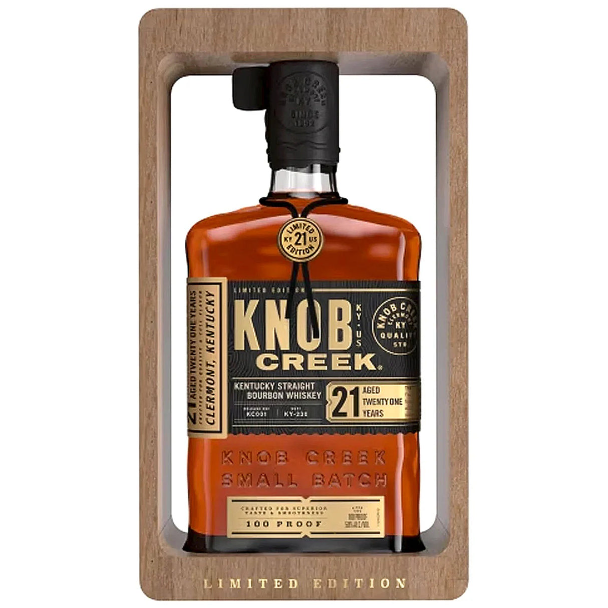 Knob Creek 21 Year Old Kentucky Straight Bourbon Whiskey | Free Shipping on orders $400+