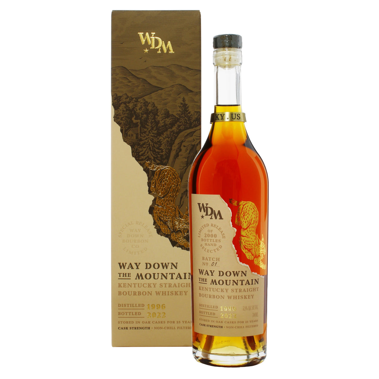 Way Down The Mountain 1996 25 Year Old Bourbon | Free Shipping on orders $400+
