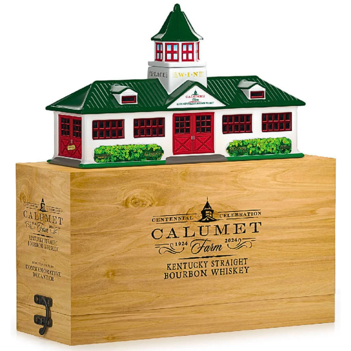 Calumet Farm Bourbon Ceramic Farm Decanter 100th Anniversary Release | Free Shipping on orders $400+