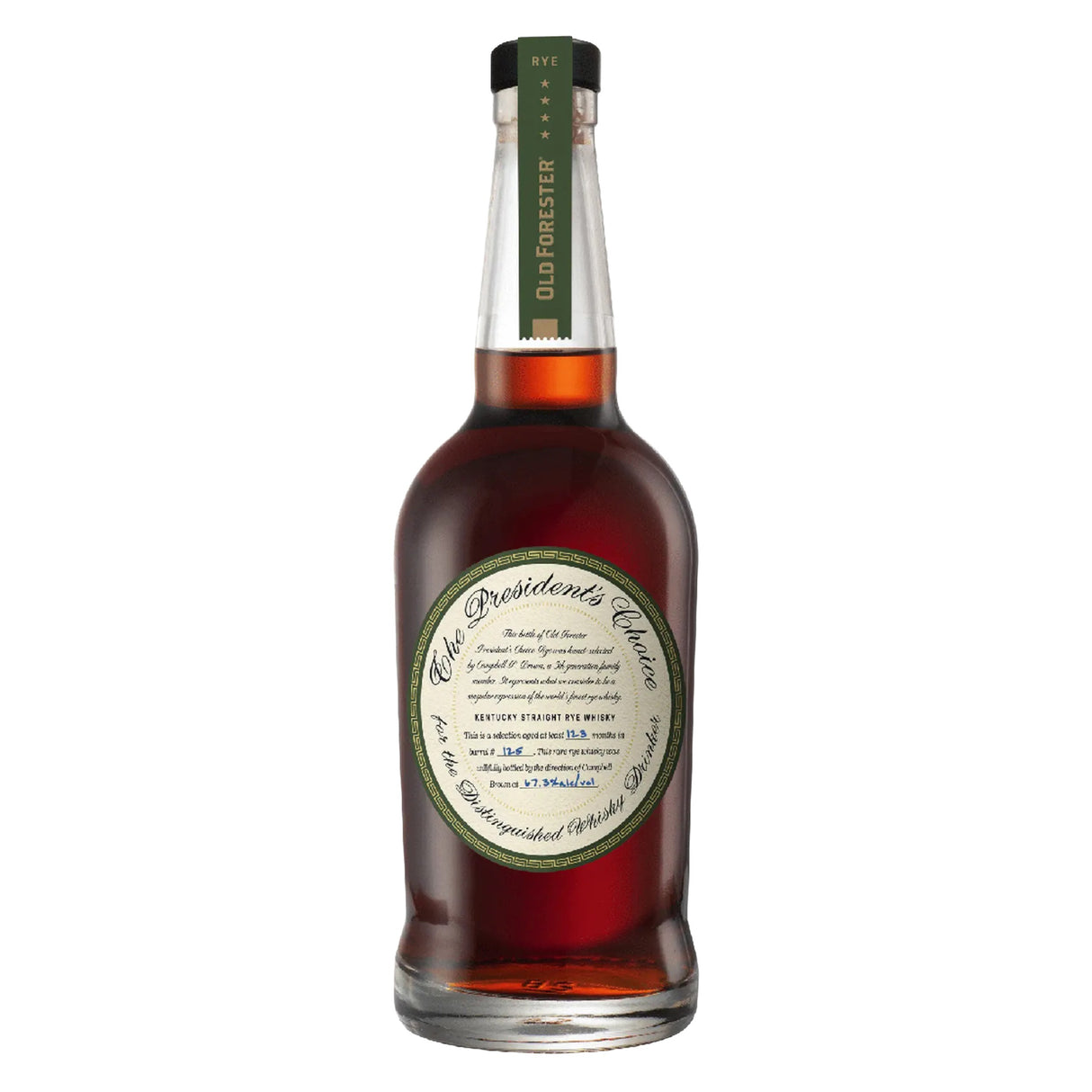 Old Forester The President's Choice Kentucky Straight Rye Whiskey | Free Shipping on orders $400+