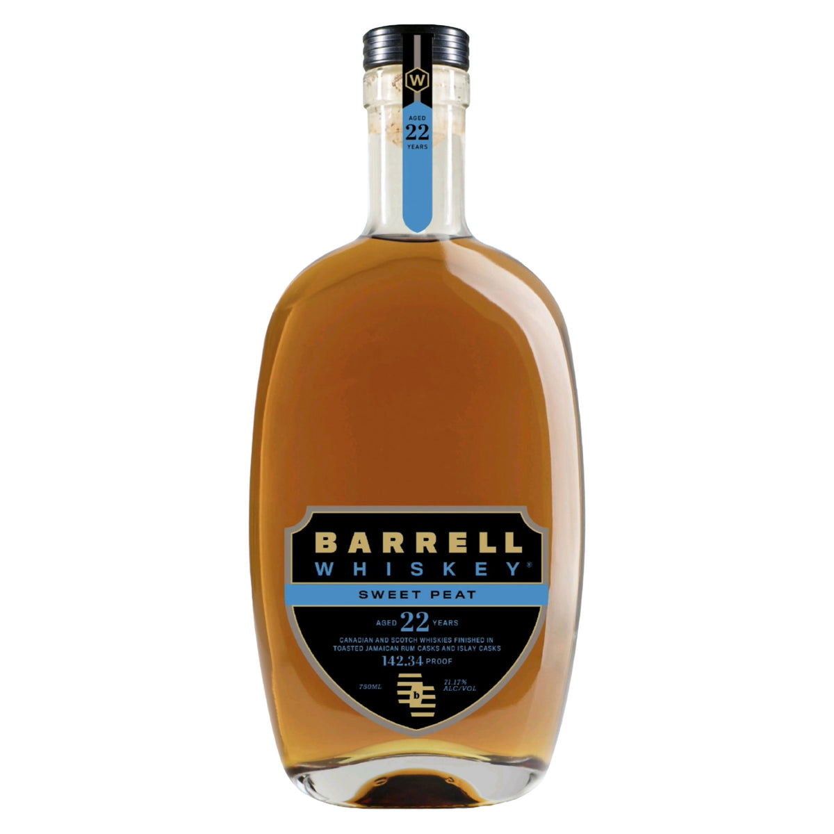 Barrell Whiskey 22 Year Sweet Peat Finished Toasted Jamaican Rum Casks and Islay Whisky Casks | Free Shipping on orders $400+