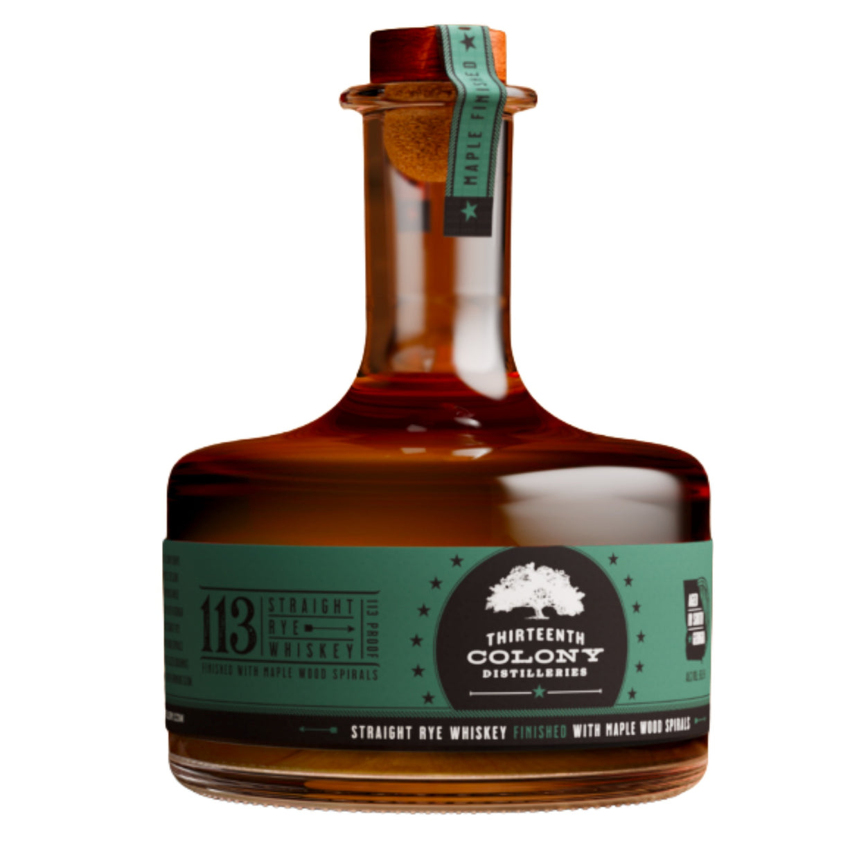 Thirteenth Colony Distillery Rye Finished With Maple Wood Spirals | Free Shipping on orders $400+