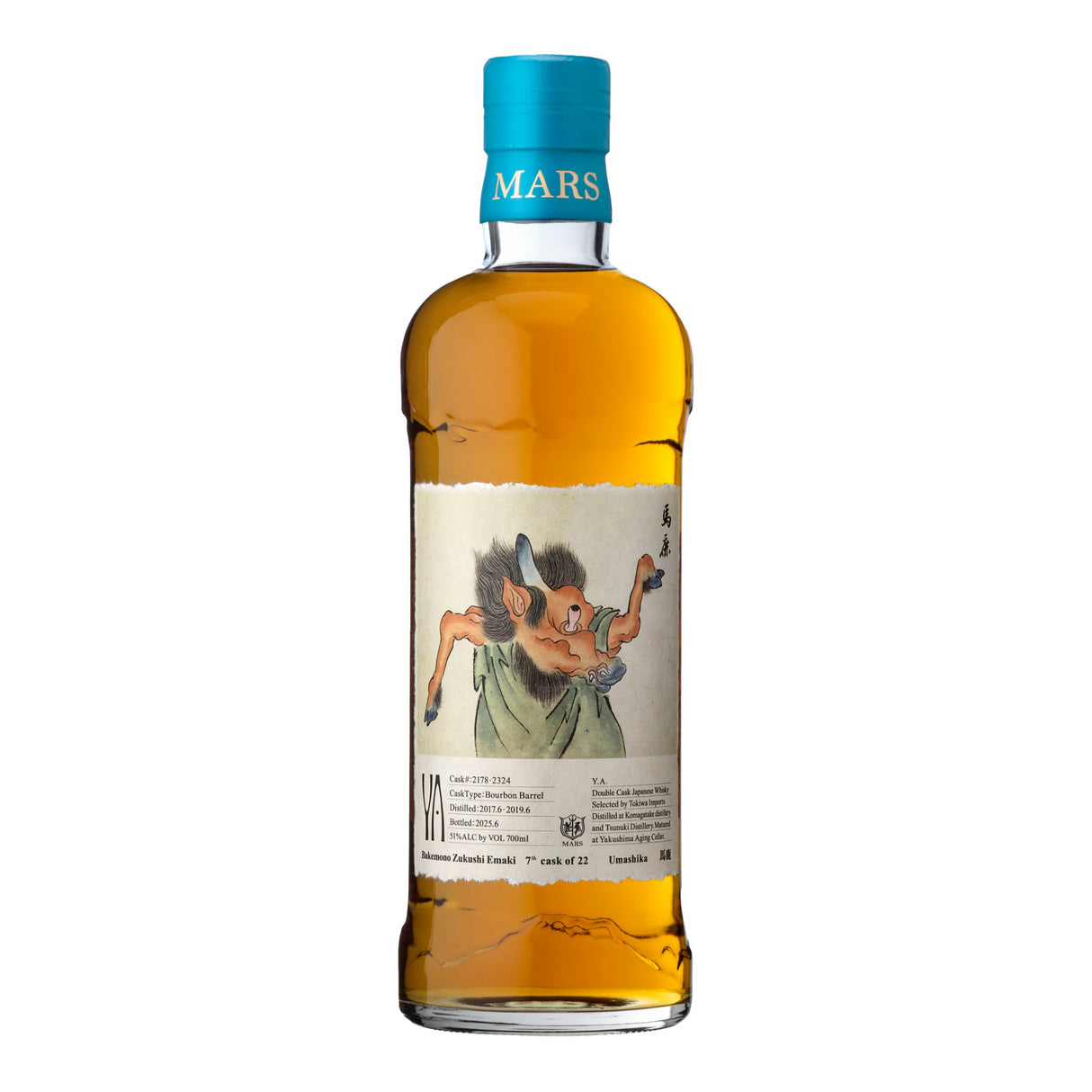 Mars The Y.A. Double Cask Bakemono Umashika No. 7 Bourbon Barrel Matured Single Malt Whisky | Free Shipping on orders $400+