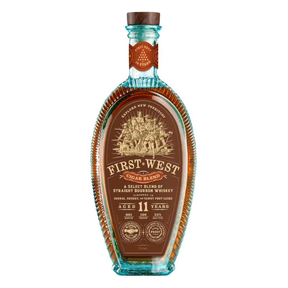 15 Stars First West Cigar Blend Whiskey | Free Shipping on orders $400+