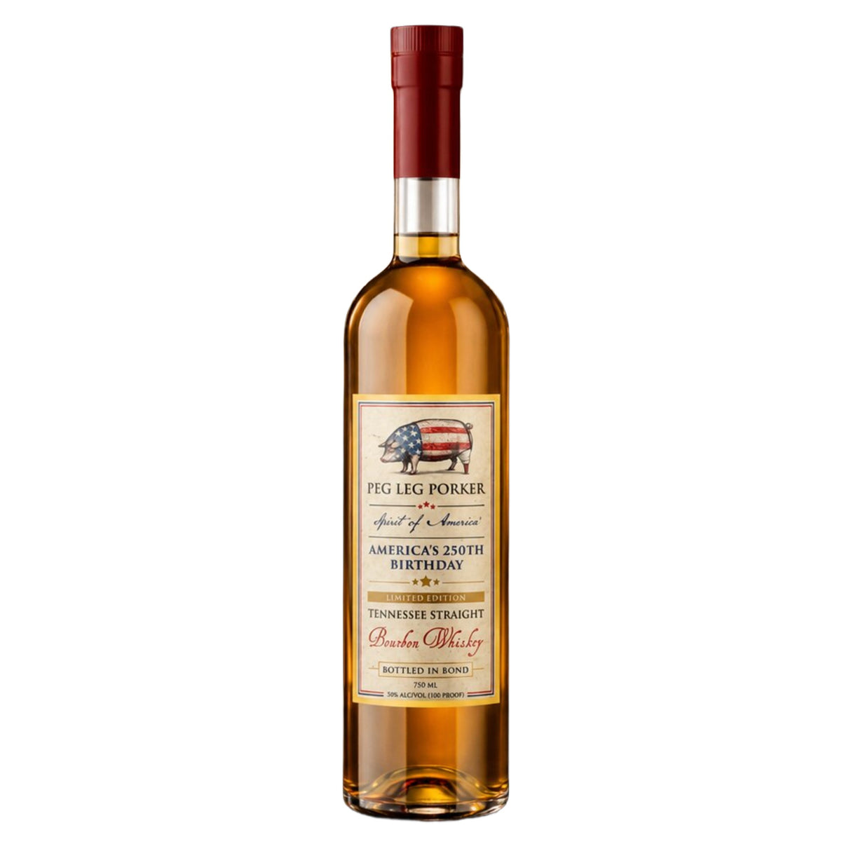 Peg Leg Porker Spirit of America Limited Edition Bottle in Bond Tennessee Straight Bourbon Whiskey
