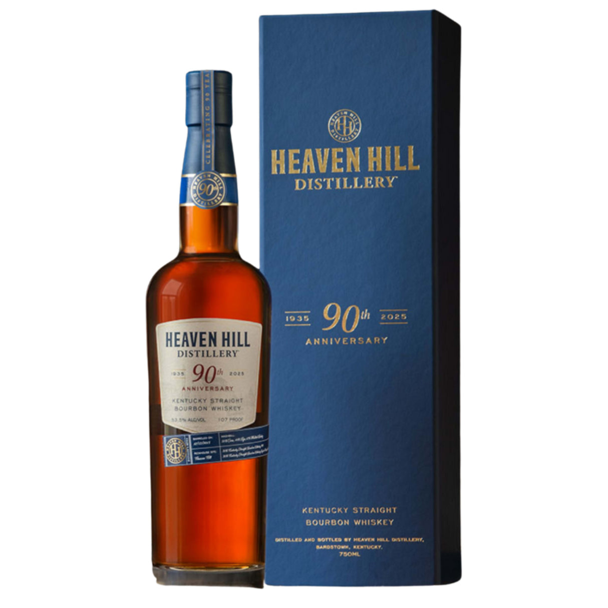 Heaven Hill Distillery 90th Anniversary Kentucky Straight Bourbon Whiskey | Free Shipping on orders $400+