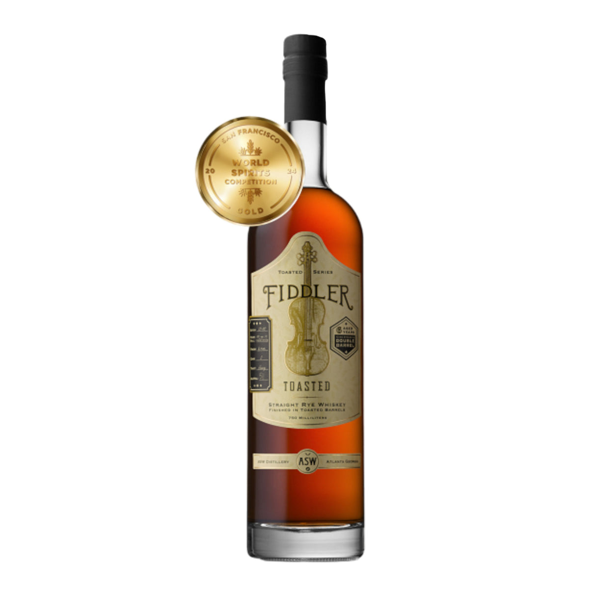 Fiddler Toasted Series 6 Years Old Cask Strength Double Barrel Straight Rye Whiskey