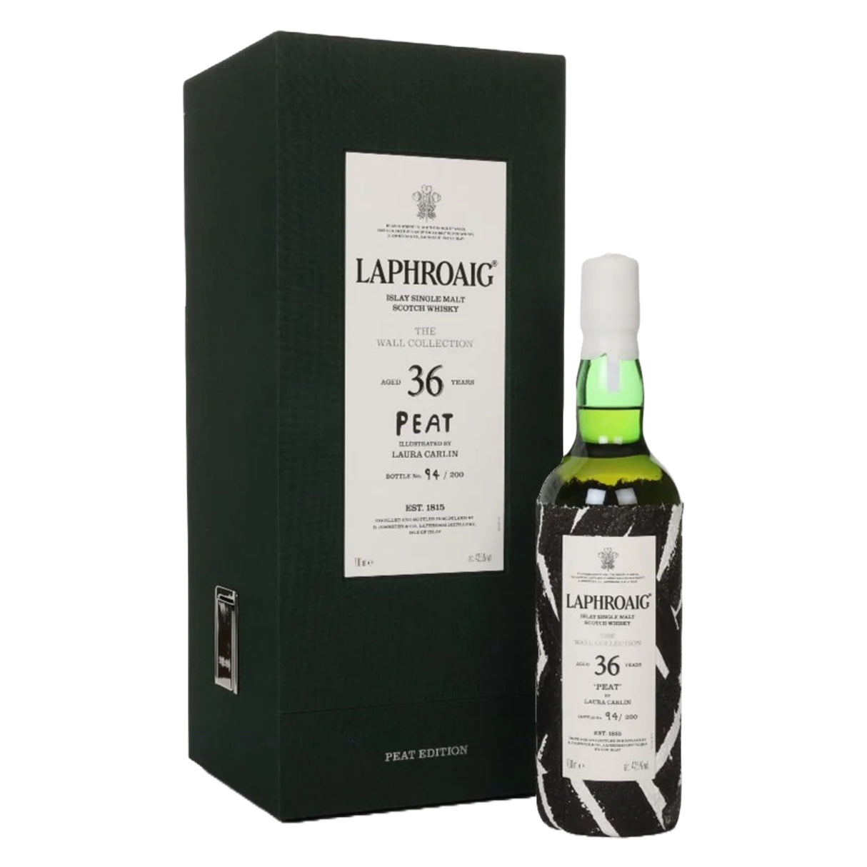 Laphroaig The Wall Collection Aged 36 Years "Peat" by Laura Carlin Islay Single Malt Scotch Whisky | Free Shipping on orders $400+