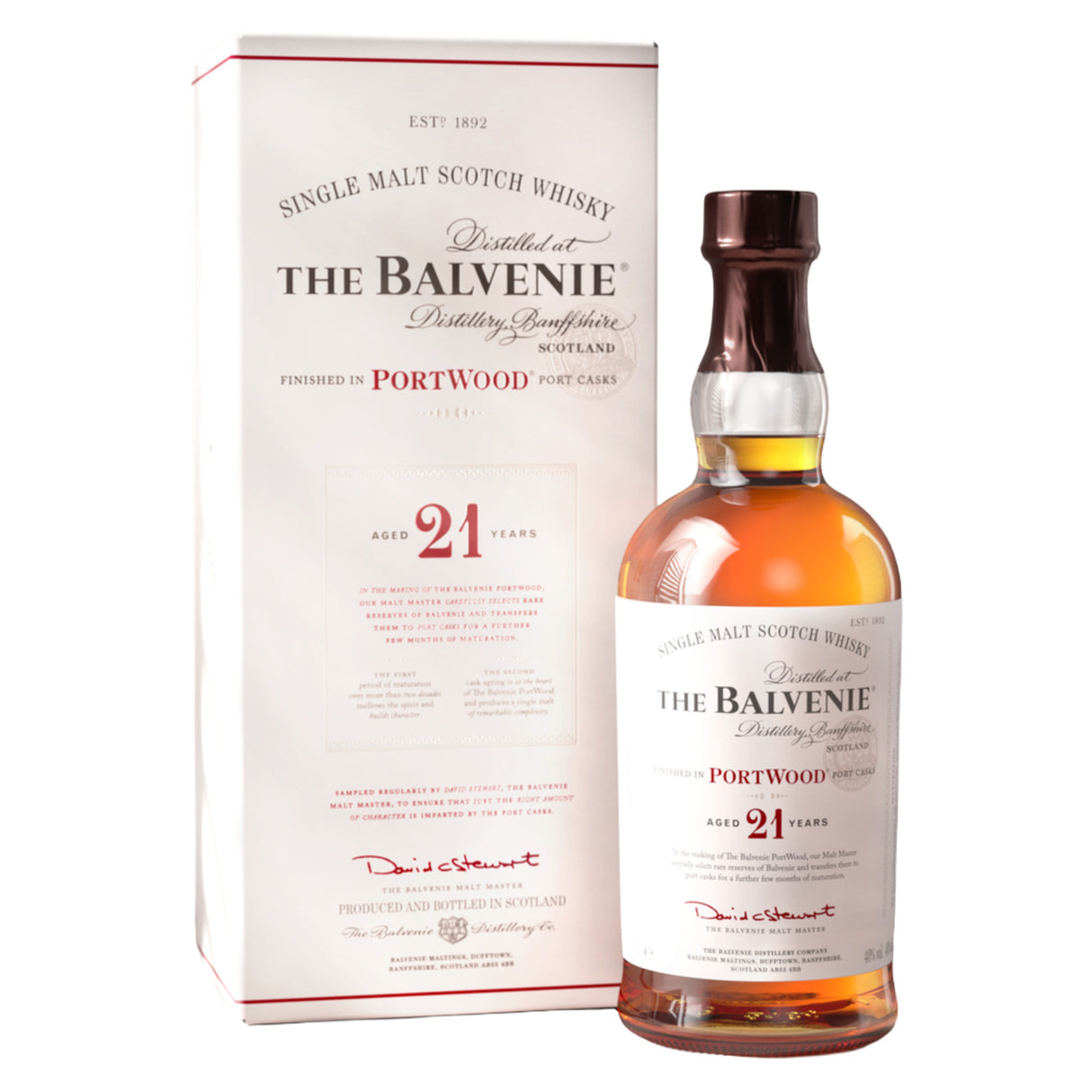 Balvenie 21 Years Portwood Single Malt Scotch Whisky | Free Shipping on orders $400+